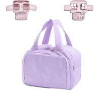 Neceser Convely, Neceser de Viaje 4 en 1 para Mujer, Compartimentos para Ropa húmeda y Seca, Organizador de cosméticos Ligero, Impermeable y de Gran Capacidad con asa. (Purple)