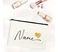 Neceser Cosmético Personalizado con | de Amor, Estilo de Moda, Cierre de Cremallera, Plegable, , Resistente a la Decoloración, Ideal para Regalo de y Novia