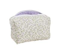 Neceser de algodón de moda grande con elegantes bolsas de almacenamiento de artículos de tocador para mujeres y niñas, diseños bonitos, Purple, Mass Beauty