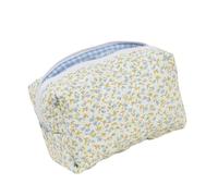 Neceser de algodón de moda grande con elegantes bolsas de almacenamiento de artículos de tocador para mujeres y niñas, diseños bonitos, Blue, Mass Beauty