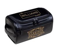 Neceser de aseo de viaje personalizado, kit de afeitado de cuero personalizado para hombre, perfecto para cumpleaños, boda, día del padre, Navidad, regalos para padre, papá, marido, novio
