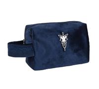 Neceser de Aseo de Viaje The Lord of The Rings Unisex - Licencia Oficial, Color Azul Oscuro, Asa Lateral y Cremallera, Neceser Grande 100% Poliéster para Baño, Maleta y Regalo