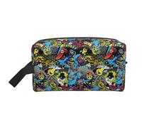 Neceser de aseo para hombres y mujeres, moderno graffiti Q Version Eyes Bolsa de aseo de viaje, bolsa de cosméticos colgante, bolsa de aseo para accesorios de viaje