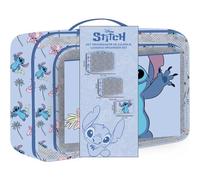 Neceser de Aseo para Viaje Set Stitch | Set de Estuches Portátiles para Cosméticos y Cuidado Personal con Diseño de Lilo & Stitch