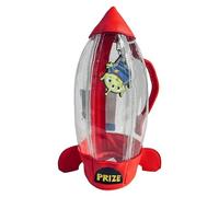 Neceser de Aseo y Viaje Toy Story Unisex - Neceser Transparente Forma Cohete Rojo con Llavero Alien, Cierre Cremallera y Asa, Licencia Oficial, Talla Única para Maleta y Baño