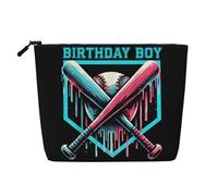 Neceser de béisbol para cumpleaños, Ideal para niños. Fabricado en cáñamo sintético, Viajes o como Neceser de Aseo. Ecológico y Duradero, con Cremallera. Medidas: 24 x 17 cm.