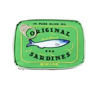 Neceser de cosméticos para conservas de sardinas - Creativa Dulce Pescado enlatado Bolsa de Viaje portátil | Durable, Creativa, Bolsa de Maquillaje, Estuche, Neceser Ligero, Verde, Ver