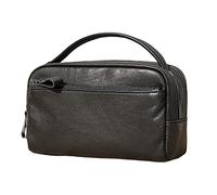 Neceser de Cuero para Hombre, Kit Dopp de Afeitado y Lavado, Neceser Organizador de Maquillaje de Viaje para Mujer