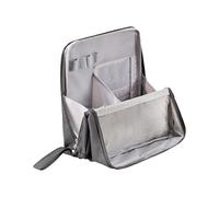 Neceser de gran capacidad para maquillaje, simple cosmético, de pie, organizador de artículos de tocador de pie, organizador de artículos de tocador de pie, Gray, Mass Beauty