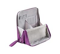 Neceser de gran capacidad para maquillaje, simple cosmético, de pie, organizador de artículos de tocador de pie, organizador de artículos de tocador de pie, Purple, Mass Beauty