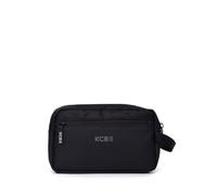 Neceser de Hombre KCB Doble | Diseño Espacioso y Práctico | Bolsillos Multiusos | Variedad de Compartimentos | Asa Cómoda y Útil | 100% Vegano | Color Negro