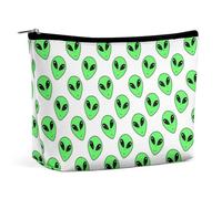 Neceser de Maquillaje Aliens para Mujer, Neceser de Viaje, Bolsa de Aseo, Bolsas de Almacenamiento para el baño.