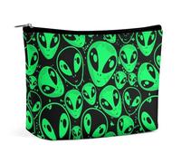Neceser de Maquillaje Aliens para Mujer, Neceser de Viaje, Bolsa de Aseo, Bolsas de Almacenamiento para el baño.