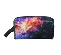 Neceser de maquillaje con diseño de galaxia en el universo, bolsa de maquillaje grande para mujer, para cosméticos, artículos de tocador, accesorios, color blanco y opulento jardín, talla única,