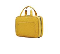 Neceser de Maquillaje con Gancho for Colgar, Neceser Resistente al Agua, Organizador de Viaje for artículos de tocador organizadores de tamaño Completo para Viajes(Yellow,M)