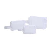 Neceser De Maquillaje Con Malla Juego de 3 Piezas Portátiles con Cremallera | Bolsa Viaje Malla Para Gimnasio, Actividad Física, Baño, Hogar, Dormitorio, Oficina, Escapadas Cortas
