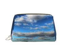 Neceser de maquillaje de piel dorada, con estampado de tractor de granja de fantasía, organizador de artículos de aseo portátil, bolsa con cremallera para uso diario, Gold, Talla única