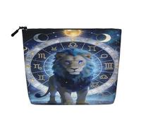 Neceser de Maquillaje Leo Zodiac Secret Astrology para Mujer, Neceser de Viaje portátil con Cremallera y Organizador.