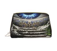Neceser de maquillaje para mujer, cepillo para el cuidado de la piel, organizador de viaje, bolso grande para maquillaje, accesorios, bolsa inteligente, el ojo que todo lo ve, Blanco, Talla única