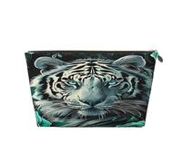 Neceser de Maquillaje Tiger Roses Darkness, Neceser de Viaje para Mujer, 18 x 6 x 13 cm