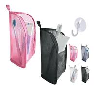 Neceser de pie 2026, bolsa de aseo de viaje de gran capacidad mejorada para mujer, impermeable, EVA, transparente, organizador de maquillaje, estuche plegable para cosméticos, Rosa y negro, Clásico