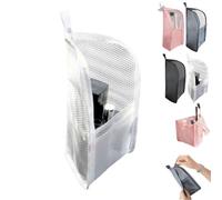 Neceser de pie 2026, bolsa de aseo portátil y ligera de viaje, bolsa de almacenamiento de cepillo de dientes de EVA, plegable, transparente, organizador de cosméticos, White, 1set