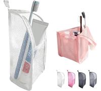 Neceser de pie portátil, ligero, bolsa de aseo de viaje, bolsa de almacenamiento de cepillo de dientes de EVA, plegable, transparente, para viajes, organizador de cosméticos, b, 22*13*13cm, Neceser de