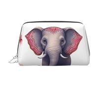 Neceser de Piel Lucky Elephant, Impermeable, Organizador de cosméticos, pequeño Neceser con Cremallera, Bolsa de Aseo portátil para Viajes, para Mujeres y niñas.