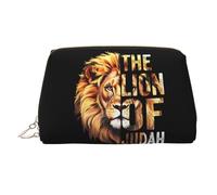 Neceser de Piel The Lion of Judah, Estuche cosmético Ligero, portátil con Cremallera, Ideal para Viajes.