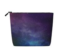 Neceser de una sola capa con estampado de huevos de Pascua, adecuado para almacenamiento diario, viajes y viajes de negocios., Universo con estrellas y galaxia interestelar, Talla única