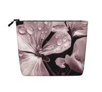 Neceser de una sola capa con estampado de paisaje de las montañas nieblas, ideal para almacenamiento diario, viajes y viajes de negocios., flor, Talla única