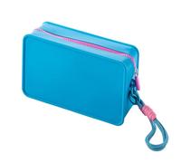 Neceser de Viaje, Apto para Viajes, de Aseo Colgante, cosmética Colorida con Cremallera, de organización de cosméticos con Cremallera para brochas de Polvo, delineador de Ojos, lápiz