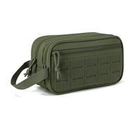 Neceser De Viaje Bolsa de Aseo, Accesorios Senderismo, Bolsa for cinturón, Ducha Viaje, Equipo Camping, for teléfono, Mochila Cintura, Herramienta(Green)