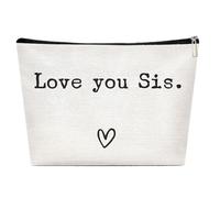 Neceser de viaje - Bolsa de aseo de viaje - Best Sister Brothers Best Organizer, bolsa organizadora de alojamiento | Bolsa de aseo portátil de viaje para higiene, Multicolor, Te amo hermana, Ver