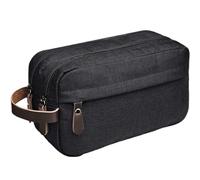 Neceser De Viaje Bolsa de Maquillaje for Hombre, Estuches Almacenamiento Viaje Colgantes, Organizador artículos tocador for Mujer, Bolsos Impermeables for Lavado Femenino(Black)