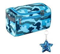 Neceser De Viaje Camuflaje - Colgante De Estrella con Lentejuelas, Bolsa De Almacenamiento De Gran Capacidad, Neceser De Ducha para Hombre