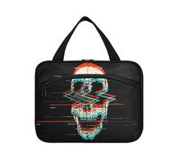 Neceser de viaje colgante para mujeres, hombres, niños y niñas, día retro de Ot The Dead Screaming Skull impermeable, bolsa de maquillaje cosmética, organizador para artículos esenciales de viaje,