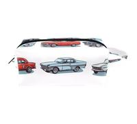 Neceser de viaje con asa, diseño de tortuga marina y flores, resistente al agua, organizador de accesorios para mujeres y niñas, Multicolor 04, 8.2x3.1x3.5 in/21x8x9 cm