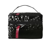 Neceser de Viaje con diseño de Serpiente Cobra Negra para Mujer, Organizador de cosméticos Grande