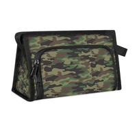 Neceser de viaje con diseño de textura de camuflaje para mujeres, hombres, niñas, niños, bolsa de maquillaje multifuncional, bolsa de maquillaje, organizador de cosméticos, bolsa de ducha, color, M,