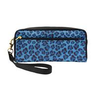 Neceser de viaje con estampado animal de piel de leopardo para mujer, neceser de viaje, estuche de cosméticos para la escuela y la oficina