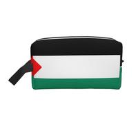 Neceser de viaje con estampado de bandera de Palestina, bolsa de maquillaje, bolsa de cosméticos, bolsa de almacenamiento colgante para mujeres y hombres, gimnasio diario