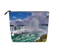 Neceser de viaje con estampado de cataratas del Niágara, adecuado para viajes de negocios y uso diario.