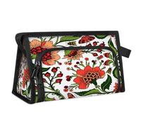 Neceser de viaje con estampado de flores de cachemira para mujeres, hombres, niñas, niños, tribus, multifuncional, bolsa de maquillaje, organizador de cosméticos, bolsa de ducha, color, M, Organizador