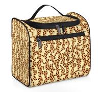 Neceser de viaje con estampado de jirafa animal para mujeres, hombres, niños, niñas, niños, 11.2 L, bolsa de maquillaje grande para colgar cosméticos, bolsa de baño, organizador de artículos de