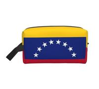 Neceser de viaje con estampado de la bandera de Venezuela, neceser de maquillaje, neceser de cosméticos, bolsa colgante para mujeres y hombres, gimnasio diario