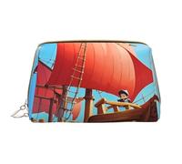 Neceser de Viaje con Estampado de Piratas Marineros, Impermeable y portátil