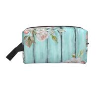 Neceser de viaje con estampado floral para mujeres y hombres, organizador de gran capacidad, para accesorios, cosméticos, champú, brochas y artículos esenciales