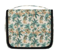 Neceser de viaje con patrón hawaiano para mujeres, hombres, niñas, niños, maquillaje, cosméticos, bolsa de aseo colgante, organizador de artículos de tocador, color, 4.5 L, Organizador de bolsas