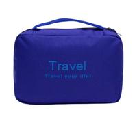 Neceser de viaje de 21,5 x 16 x 6 cm, bolsa de aseo para mujer, organizador de artículos de aseo plegable de gran capacidad, contenedor de champú y acondicionador, para hombres y mujeres, para